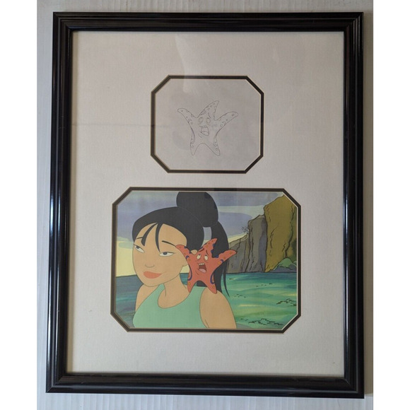 Happily Ever After The Little Mermaid An Original Production Cel and Sketch HBO